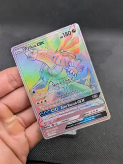 Pokemon Dialga GX 138/131 Rainbow Rare Forbidden Light Full Art Holo NM/M - Image 2