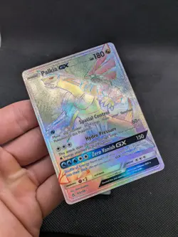 Pokemon Dialga GX 138/131 Rainbow Rare Forbidden Light Full Art Holo NM/M - Image 3