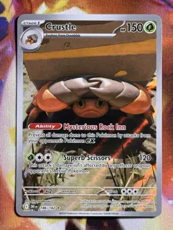 Pokemon TCG Destined Rivals IR Crustle 186/182 Near Mint - Image 1