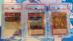 PSA 10 Egyptian Gods JPS01-JPS02-JPS03 Prismatic God Box YuGiOh Sequential!!! - Image 1