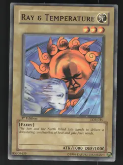 Ray & Temperature LOB-035 The Legend of Blue Eyes White Dragon YuGiOh 1st Ed NM - Image 1