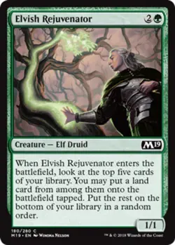 x4 Elvish Rejuvenator - Core Set 2019 (M19) - NM - MTG - Image 1
