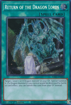 1X NM Return of the Dragon Lords - RA03-EN060 - Secret Rare 1st Edition - Image 1
