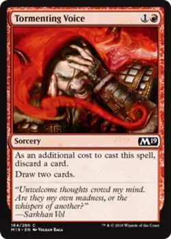 x4 Tormenting Voice - Core Set 2019 (M19) - NM - MTG - Image 1