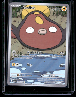 Pokemon TCG Stunfisk 118/086 Scarlet & Violet White Flare Illustration Rare Card - Image 1