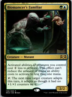 Biomancer's Familiar 158 Rare Ravnica Allegiance Magic: The Gathering LP - Image 1