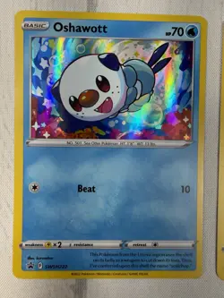 Oshawott -SWSH222 Pokemon TCG Black Star Promo Holo & Cosmos NM - Image 3