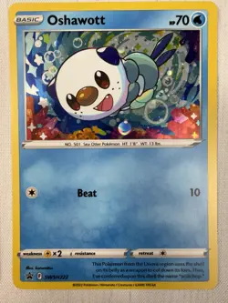 Oshawott -SWSH222 Pokemon TCG Black Star Promo Holo & Cosmos NM - Image 4