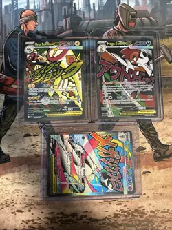 Pokemon TCG Ancient Origins Mega EX Full Art Foil Lot Of 3 Scrafty, Eelektross.. - Image 1