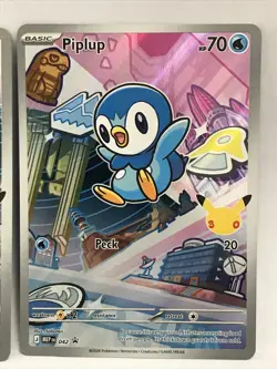 Pokemon Turtwig Chimchar Piplup First Partner Promo Extended Artwork (all 3) - Image 4