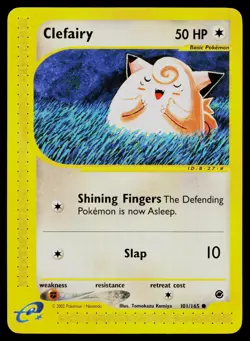 CLEFAIRY 101/165 COMMON EXPEDITION BASE SET POKEMON NM - Image 1