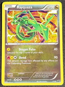 Pokemon TCG Rayquaza Card Dragon Vault 11/20 Holo Excellent Condition - Image 1
