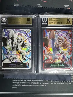 BGS 10 PRISTINE MONKEY D LUFFY ST21-001 ALT ART ONE PIECE STARTER DECK EX GEAR 5 - Image 1