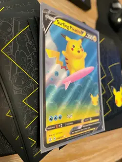 Surfing Pikachu V - Celebrations 25th 008/025 - Half-Art Rare Pokemon Card - Image 3