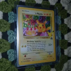 Pokemon Pikachu TCG Holo Rare Birthday Celebrations Card #24 NM/Mint Condition - Image 1