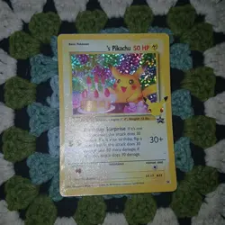 Pokemon Pikachu TCG Holo Rare Birthday Celebrations Card #24 NM/Mint Condition - Image 3