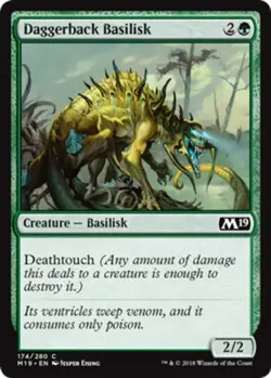 x4 Daggerback Basilisk - Core Set 2019 (M19) - NM - MTG - Image 1