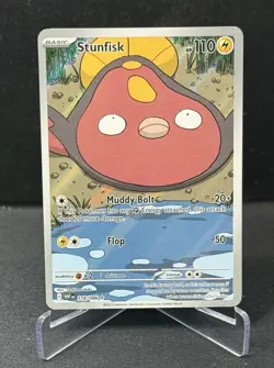 Stunfisk 118/086 SV White Flare Holo Pokemon Card NM - Image 1