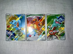 Pokemon First Partner Illustration Collection Series 1 Kanto GEN 1 Starters Set - Image 1