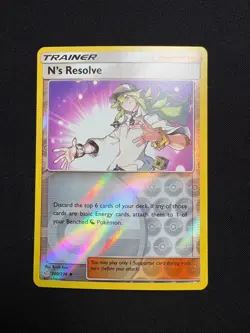 N's Resolve 200/236 LP-NM Reverse Holo - Pokemon TCG Sun&Moon Cosmic Eclipse CEC - Image 1