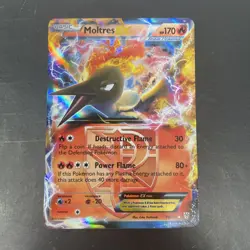 Pokemon Moltres EX TCG Holo Card Plasma Storm Team Ultra Rare 14/135 - Image 1