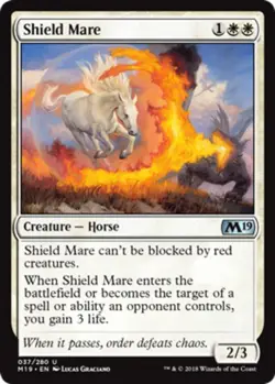 x4 Shield Mare - Core Set 2019 (M19) - NM - MTG - Image 1