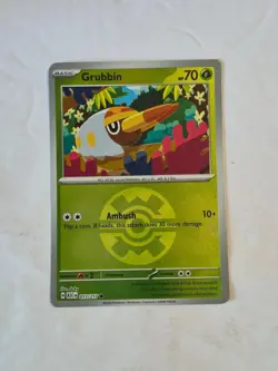 Grubbin (Quick Ball) 017/217 Holo Common Ascended Heroes Pokemon Reverse Holo NM - Image 1