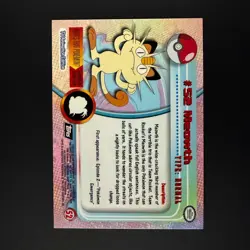 topps Pokemon TV Animation Edition Series 1 Rainbow Holo Foil #52 Meowth - Image 2