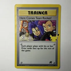 Pokemon TCG Here Comes Team Rocket! 15/82 Team Rocket 25 Year Celebrations - Image 1
