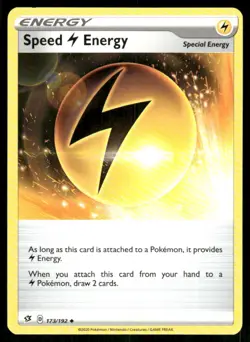 2020 Pokemon Sword & Shield Rebel Clash UNplayed Speed {L} Energy Uncommon #173 - Image 1
