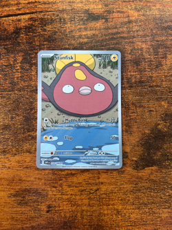 Pokemon TCG Stunfisk 118/086 Scarlet & Violet White Flare Illustration Rare - NM - Image 1
