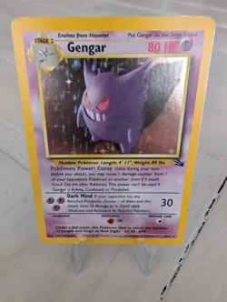 Pokemon TCG Gengar Fossil Holo Rare Card 5/62, LP Condition, J6 - Image 1