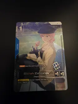 Gundam TCG Sarah Zabiarov GD03-087 C+ Store Tournament Winner Card - Image 1