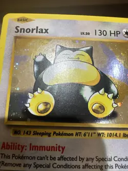 Snorlax XY179 LP/NM Black Star Promo Cosmos Holo Foil Pokemon Card XY 179 LP+ - Image 2