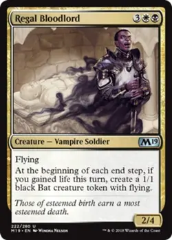 x4 Regal Bloodlord - Core Set 2019 (M19) - NM - MTG - Image 1