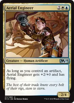 x4 Aerial Engineer - Core Set 2019 (M19) - NM - MTG - Image 1