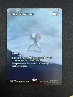 Blasphemous Act (BORDERLESS) - Avatar (MTG) NM - Image 1