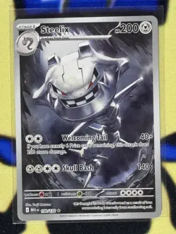 Pokemon TCG Mega Evolution Steelix Illustration Rare 150/132 NM - Image 1