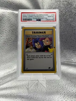 Pokemon Celebrations Here Comes Team Rocket! 15/82 Psa 10 - Image 1