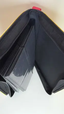 Pokemon - Ultra Pro Yellow Faux Leather Laser Engraved Pikachu Binder 4 Pocket - Image 4