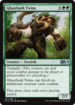 x4 Ghastbark Twins - Core Set 2019 (M19) - NM - MTG - Image 1