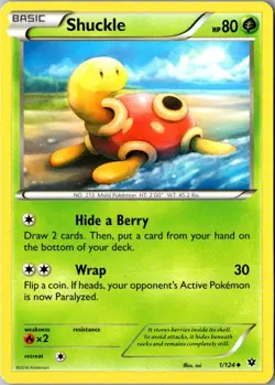 Shuckle 1/124 Fates Collide Near Mint Pokemon - Image 1