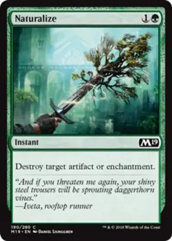 x4 Naturalize - Core Set 2019 (M19) - NM - MTG - Image 1