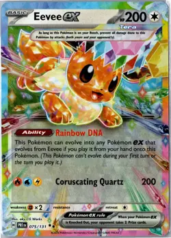 Eevee ex Double Rare Holo 075/131 Prismatic Evolutions Near Mint - Image 1