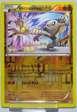 Hitmonlee 47/83 Reverse Holo Near Mint R Generations Pokemon Reverse Holo - Image 1