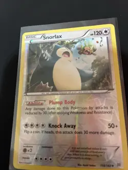Snorlax 118/162 Reverse Holo XY BREAKthrough Pokemon NM - Image 1