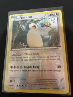 Snorlax 118/162 Reverse Holo XY BREAKthrough Pokemon NM - Image 2