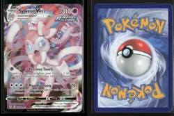 Sylveon VMAX 075/203 Holo VMAX Rare Evolving Skies NM/M Pokemon - Image 3