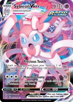 Sylveon VMAX 075/203 Holo VMAX Rare Evolving Skies NM/M Pokemon - Image 4