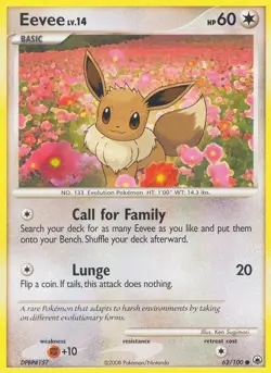 Eevee (62) 62/100 Common Pokemon Majestic Dawn MP - Image 1